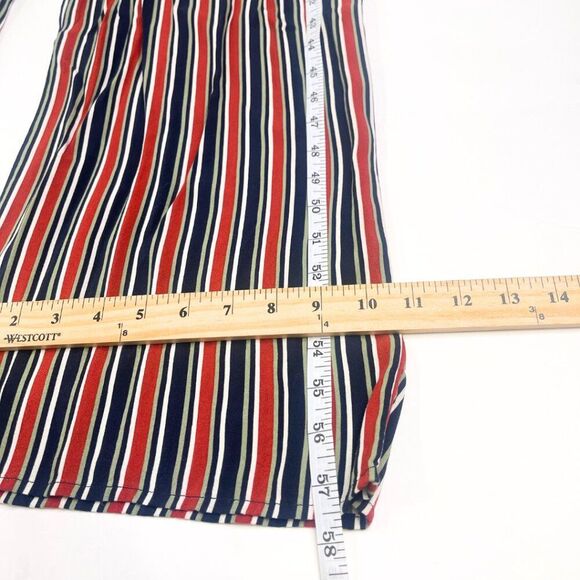 Women's Wide Leg Striped Jumpsuit | Romper Size Small - Picture 8 of 14